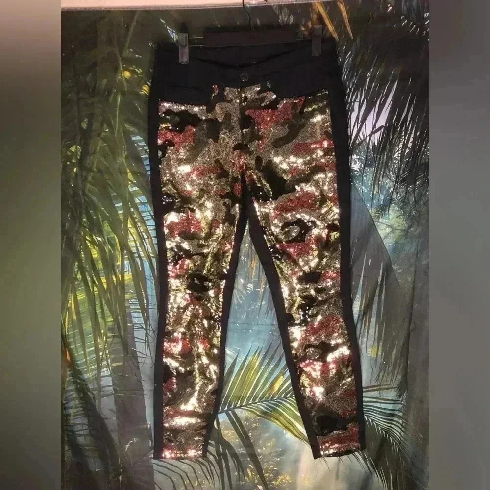 Sequin Camo Jeans - Picture 4 of 15